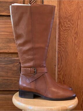 Naturalizer Rena Brown Riding Boots wide calf